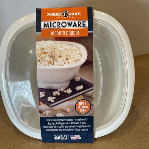 Nordic Ware Microwave Popcorn Popper & Serving Bowl 12 Cup -