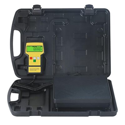 220LBS Electronic Digital Refrigerant Charging Weight Scale with Portable Cas...