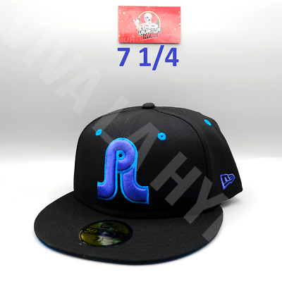 Pretty Lights Jiberish New Era 5950 Black Rainstorm Hat Size 7 1/4 IN HAND
