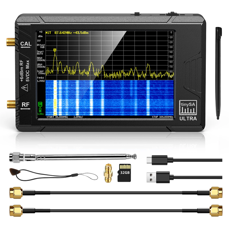 Newest Spectrum analyzer Handheld tiny Spectrum Anslyzer Tinysa Ultra 2.8/4" Dis