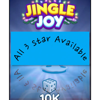 MONO POLY GO ALL 3 STAR STICKERS   