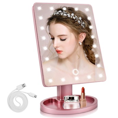 Tmacker Dorm Room Essentials for College Students Girls Vanity Mirror with Li...