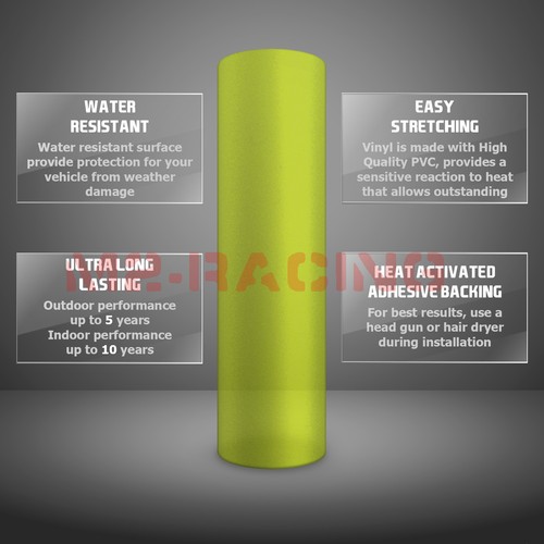 2pcs 4"x8" Sample Neon Yellow Frosted Glass Bathroom Window Security Privacy