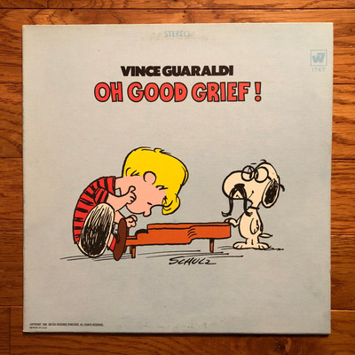 Vince Guaraldi - Oh Good Grief! LP WS 1747 1983 Press Peanuts Charlie Brown VG+
