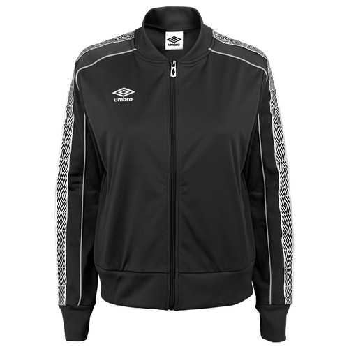 

Женская укороченная спортивная куртка Umbro, черный, красивый/белый