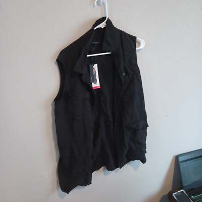 Buffalo Black Button Down Tank Top - New