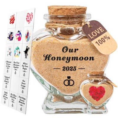 Azrra Barattolo per ricordi luna di miele 2025 regalo per addio al nubilato 