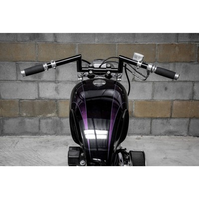 Black 1" Z Bar Handlebars 4" Rise chopper harley sportster shovelhead ironhead