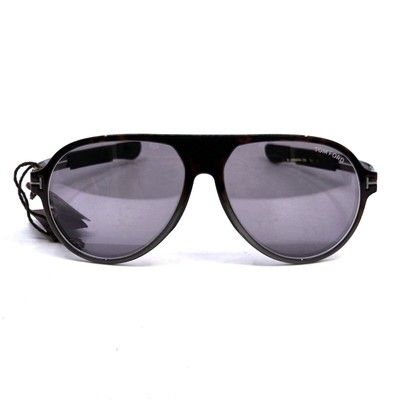 Pre-owned Tom Ford Ft0881-56c-60 Havana Sunglasses In Smoke Mirror