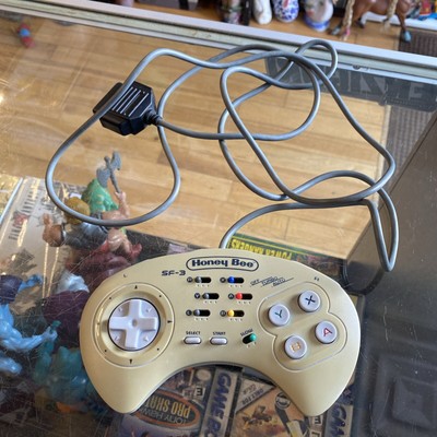 Super Nintendo SF-3 Honey Bee Turbo Controller Yellowing Tested