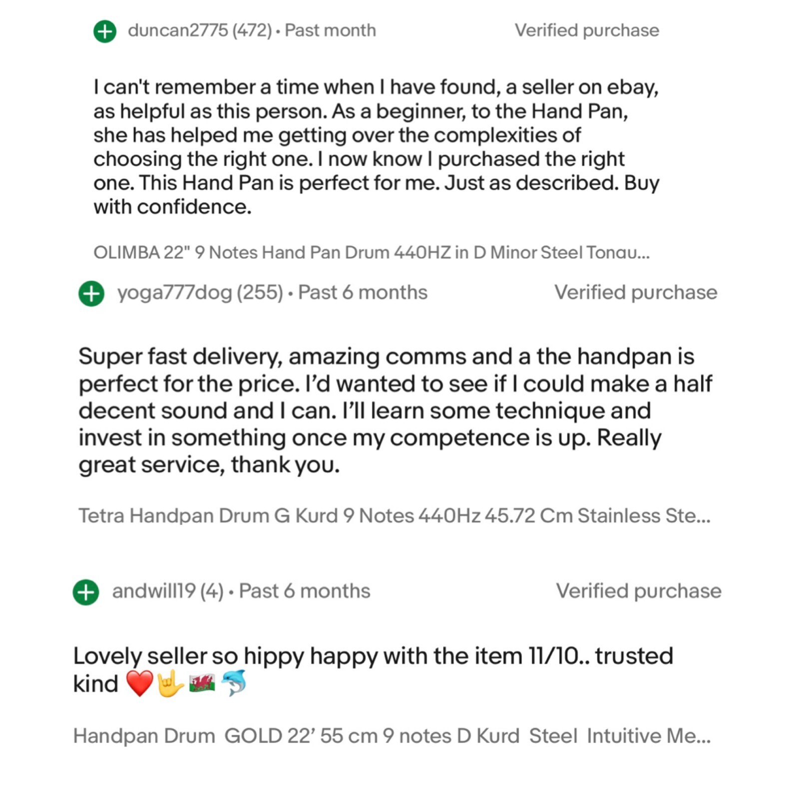 HANDPAN Best Quality Hand Steel Drum CHOICE 9/12  notes D/G Kurd Gift 1.07 Thick