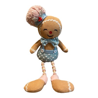 Mrs. Claus Bakery Gingerbread Boy Pastel Chef Christmas Shelf Sitter Peppermint