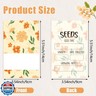 120 Pcs Seed Envelopes with Clear Window 3.54 x 5.51 Inch Seed Packets, Resealable Storage Envelope for Vegetable Flower Seeds Packaging