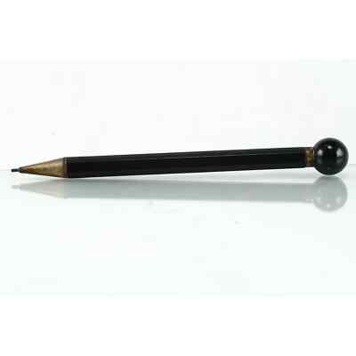 Early Hexagonal Mechanical Lead Pencil Black Ball Phone Dialer End