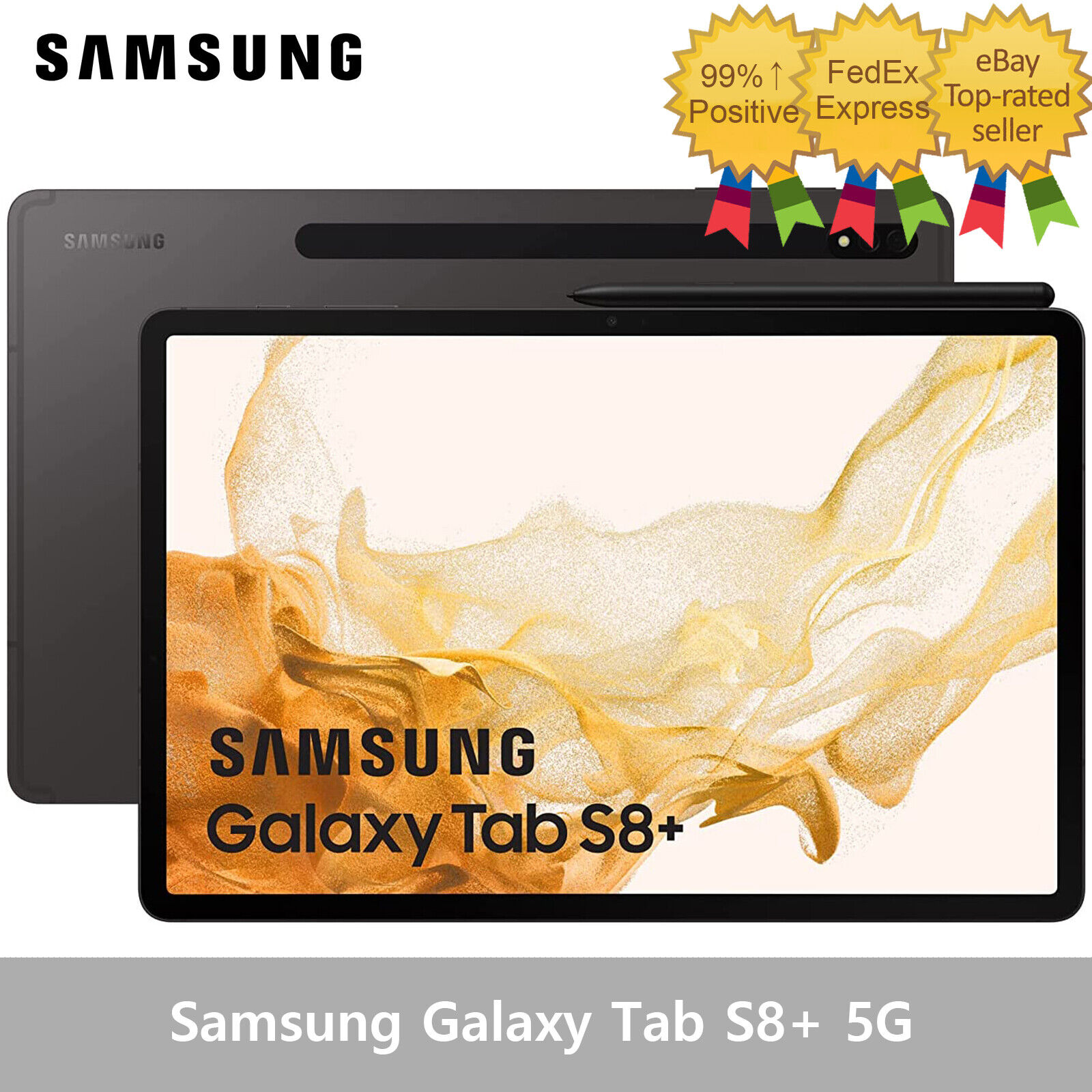 SAMSUNG Galaxy Tab S8 Plus 5G SM-X806 128/256/512GB Snapdragon 8 Gen.1 SAMSUNG Galaxy Tab S8 Plus 5G SM-X806 128/256/512GB Snapdragon 8 Gen.1