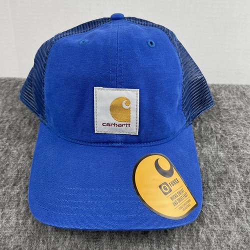 CARHARTT Buffalo Force Glass Blue Snapback Canvas Mesh Cap