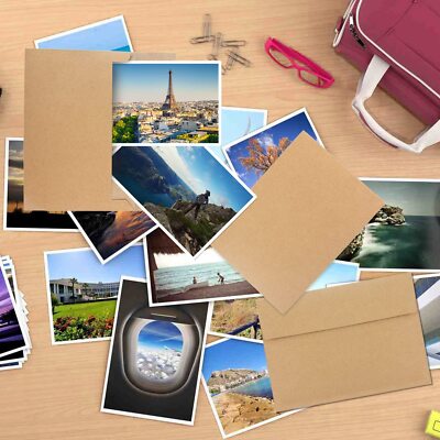50 Pack Brown Envelopes 5 X 7 InchBrown A7Card Invitation Postcard Envelopes