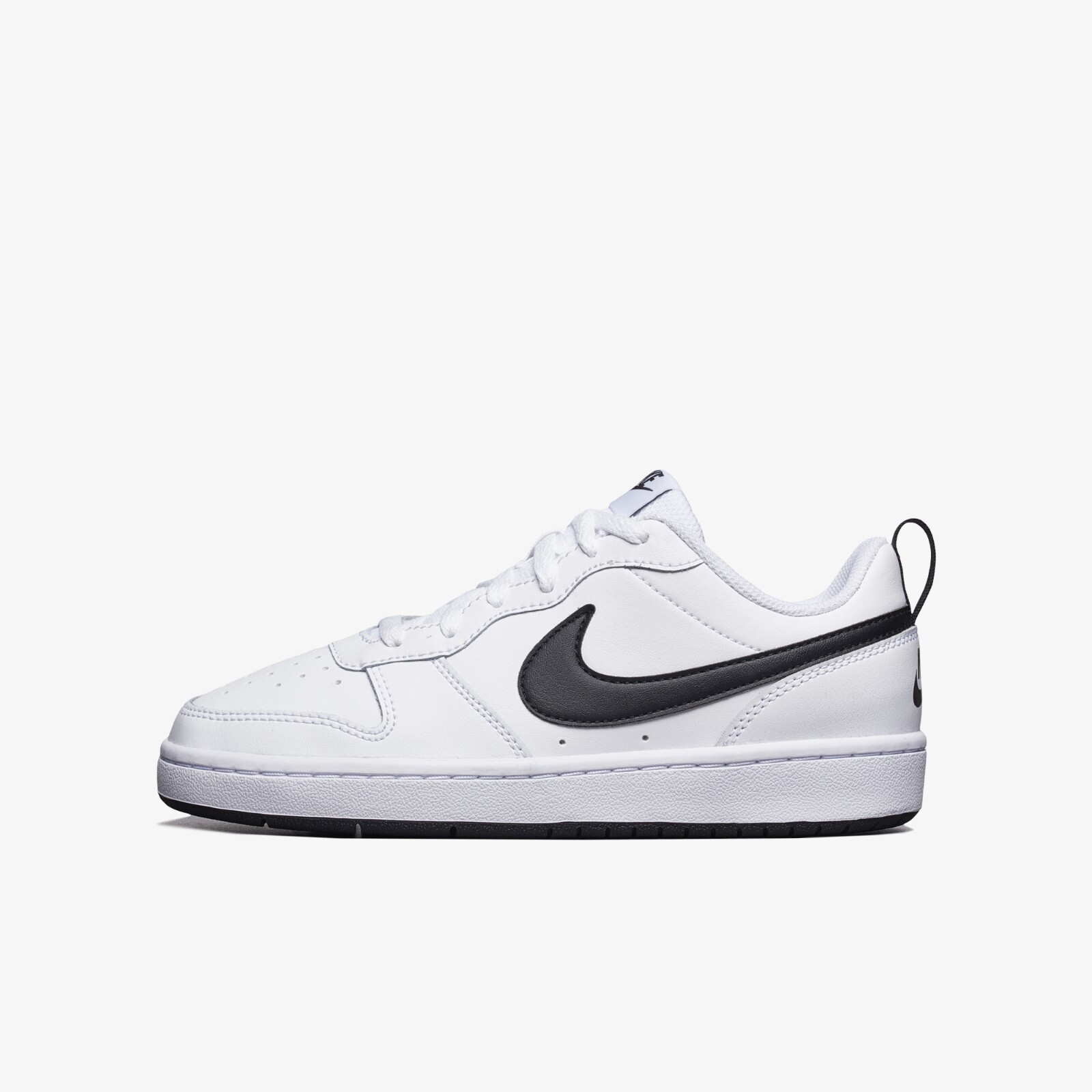 

Белые черные кроссовки Nike Court Borough Low 2 GS BQ5448-104, White/black, Nike Court Borough