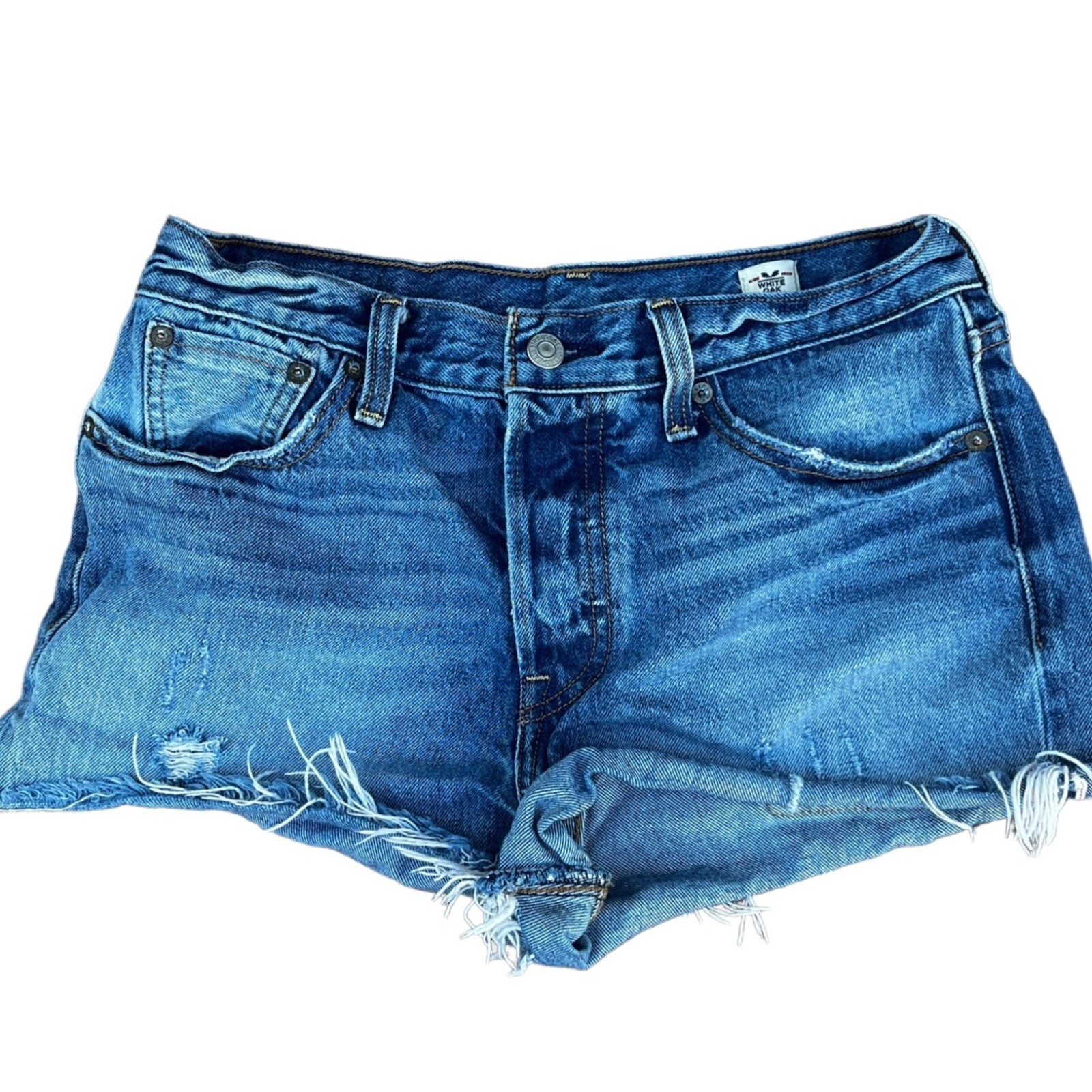 ショートパンツ BOHEMSEO : 24FW / BUTTON FLY DENIM SHORTS BUTTON FLY DENIM SHORTS, DEEP KHAKI - bohemseo
