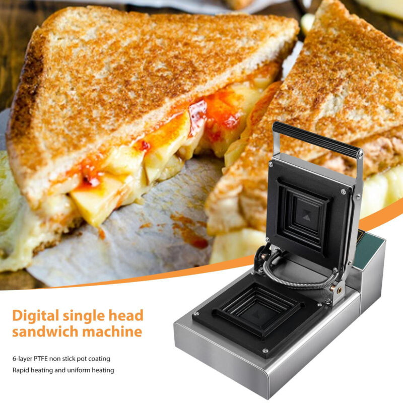 Commercial Panini Grill Electric Sandwich Panini Maker For Hamburger Steak Bacon