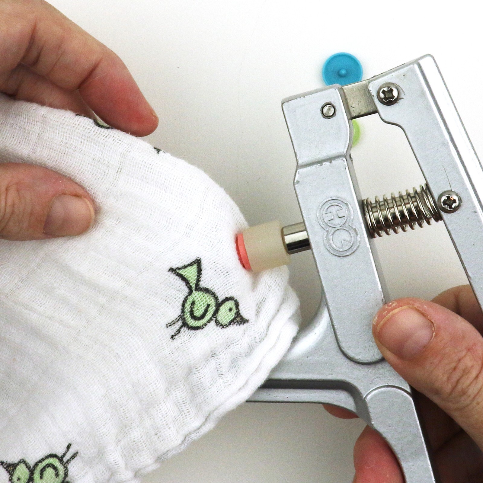 KAM Snaps - B44 Apple Green KAM Plastic Snaps No Sew Button/Diapers/Bibs/Sewing