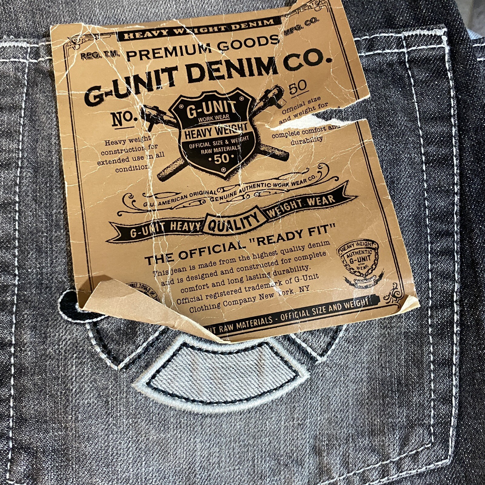 Black Jeans Vintage Old Stock 