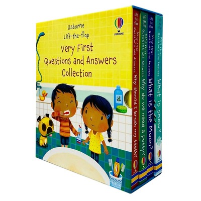 Usborne Lift-the-flap Series My Very First Questions and Answers Collection 4 Bo