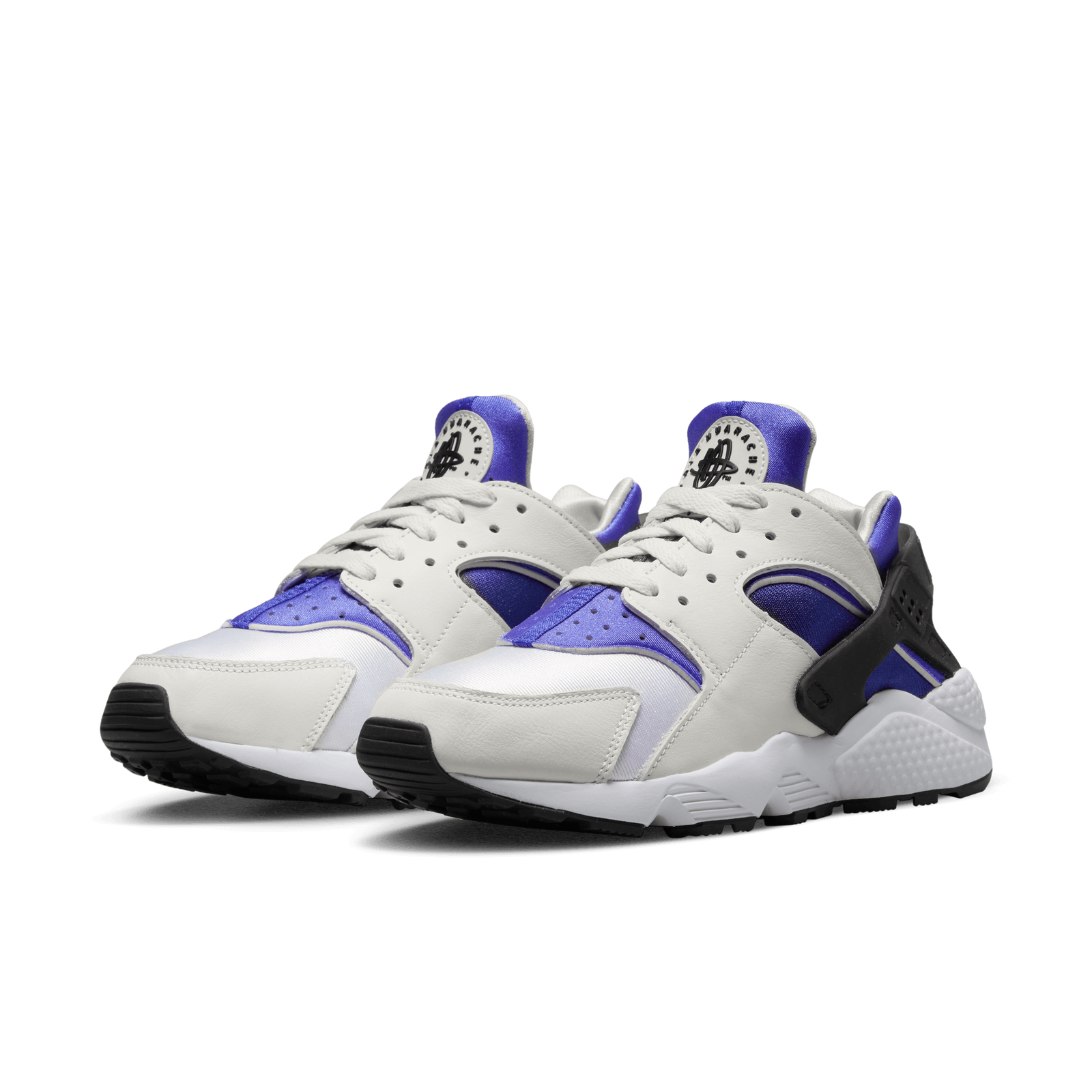 

Nike Huarache Run White Black Lapis Purple DH4439-107 размер 10,5 женские = 9 мужских, Белый, Nike Huarache Run