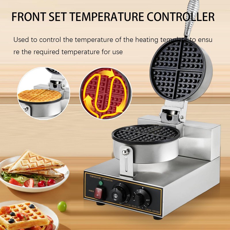 Commercial Electric Rotated Egg Bubble Waffle Maker Mini Waffle Machine