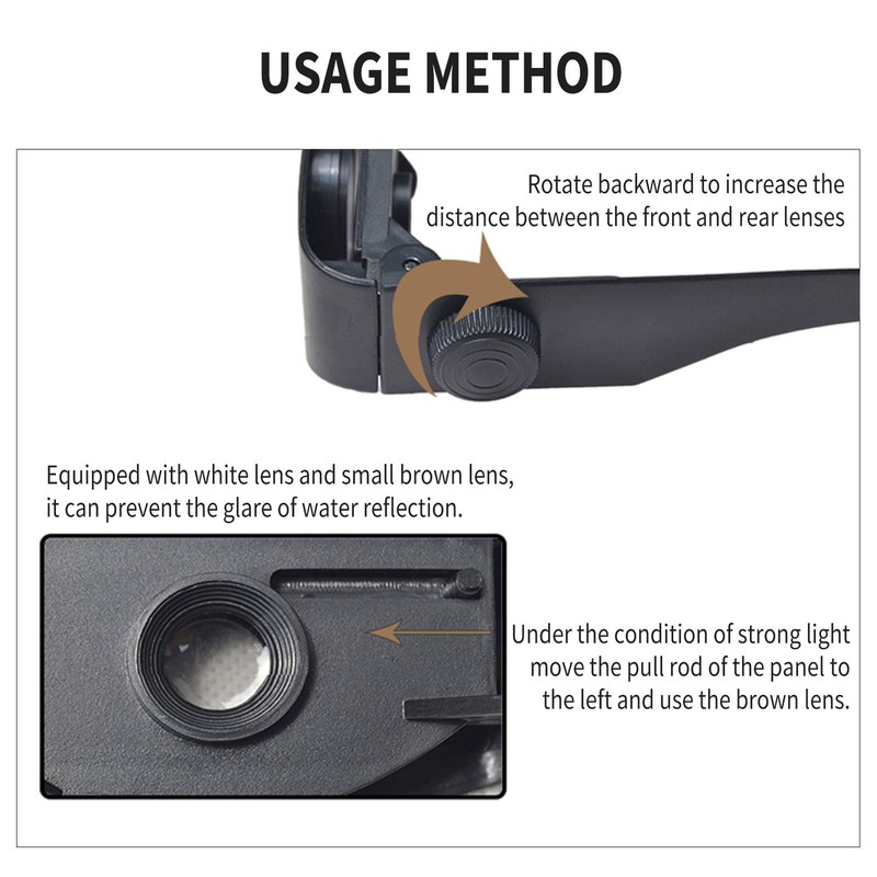 Binocular Glasses for Fishing Professional Hand-Free Glasses Binocular Telescope