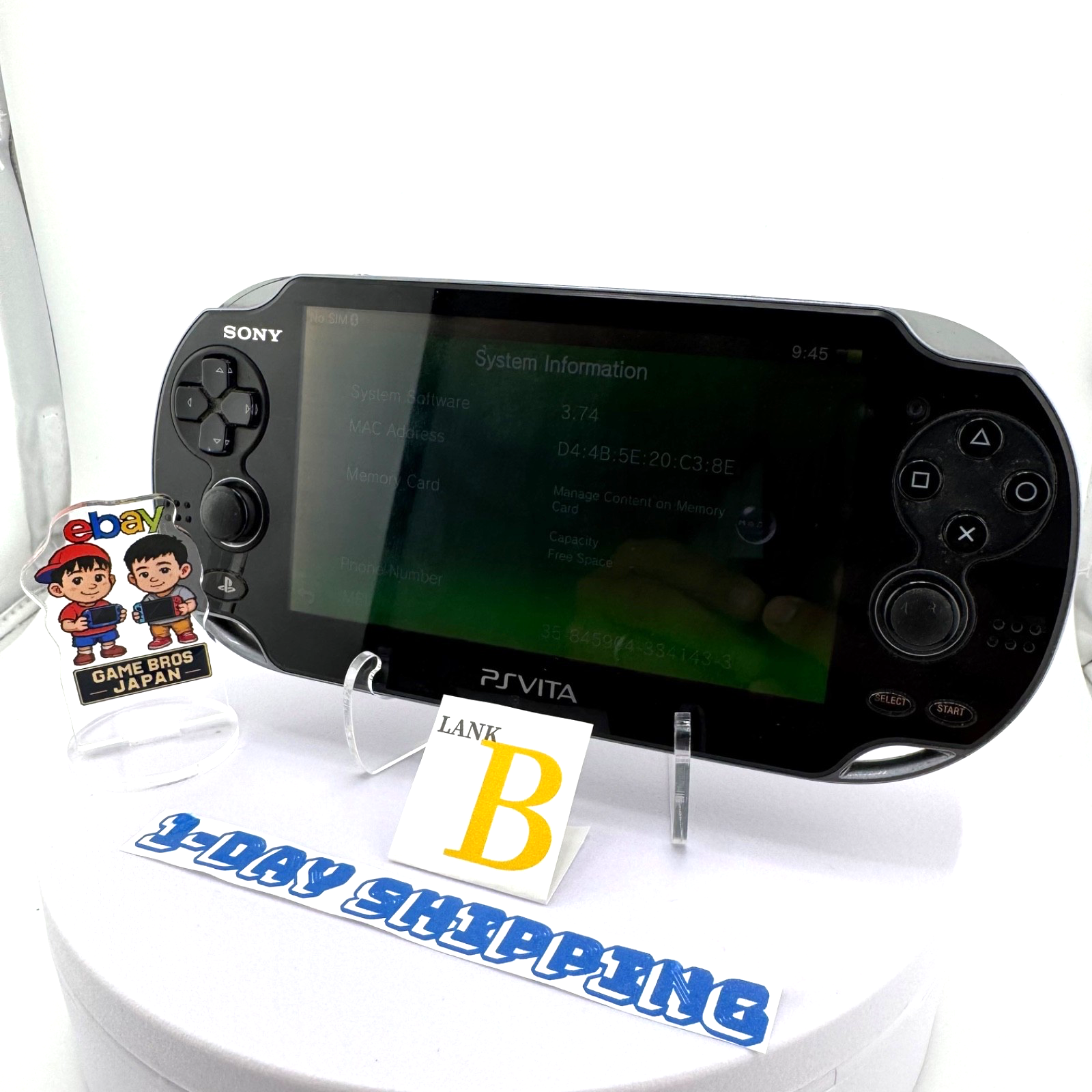 PS Vita PCH-1100 AB01 Crystal Black Console SONY Tested Work