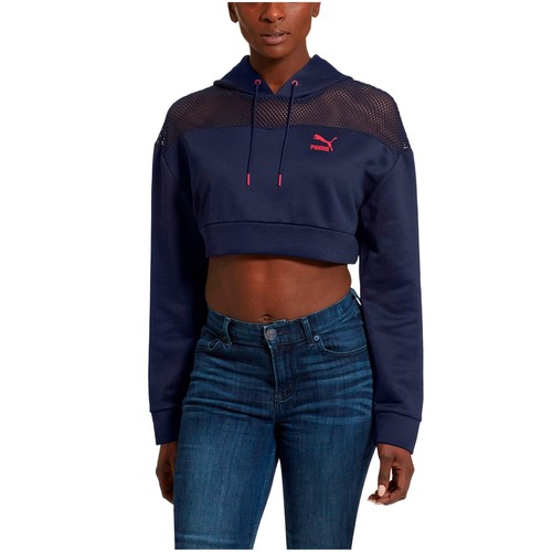 

[579243-01] Женская толстовка с капюшоном Puma FLOURISH, Peacoat-cerise