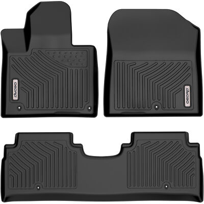 3pcs Floor Mats Liner for Kia Sorento 2016-2020 Black TPE All-Weather Protection
