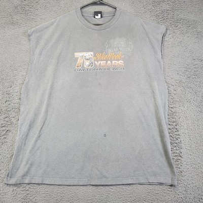 Hot Leathers Daytona Beach Bike Week Graphic Sleeveless T Shirt 3XL 2016