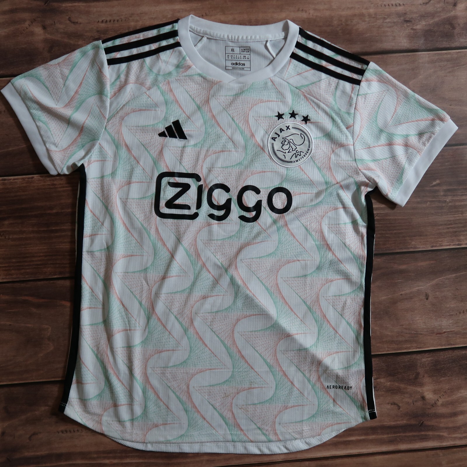 【新品】アヤックスAjax-adidas jersey green Mサイズ Adidas Amsterdam Ajax 2019/20 Kit Green Jersey Men's Size S
