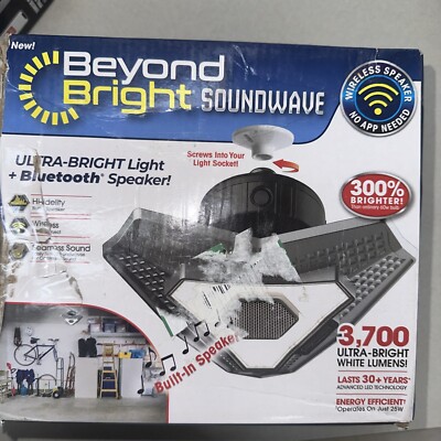 Beyond Bright Screws Into Light Socket with Built-In Bluetooth Speaker