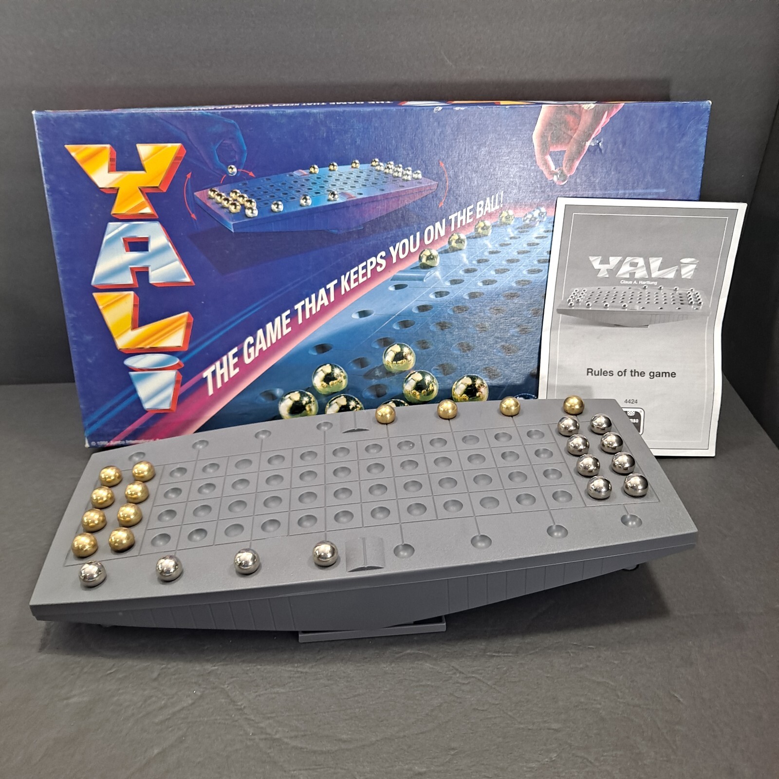 Yali Vintage 90s Jumbo New Marble Board Game Strategy 4424 Family Fun