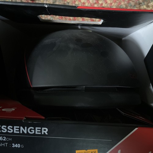 Bolle Messenger Premium Bike Helmet Size Large 58-62 New In Box  Blk/red