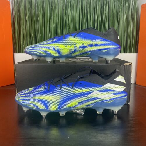 RARE Adidas Nemeziz .1 SG Mens Soccer Cleats Blue Green RARE Adidas Nemeziz .1 SG Mens Soccer Cleats Blue Green