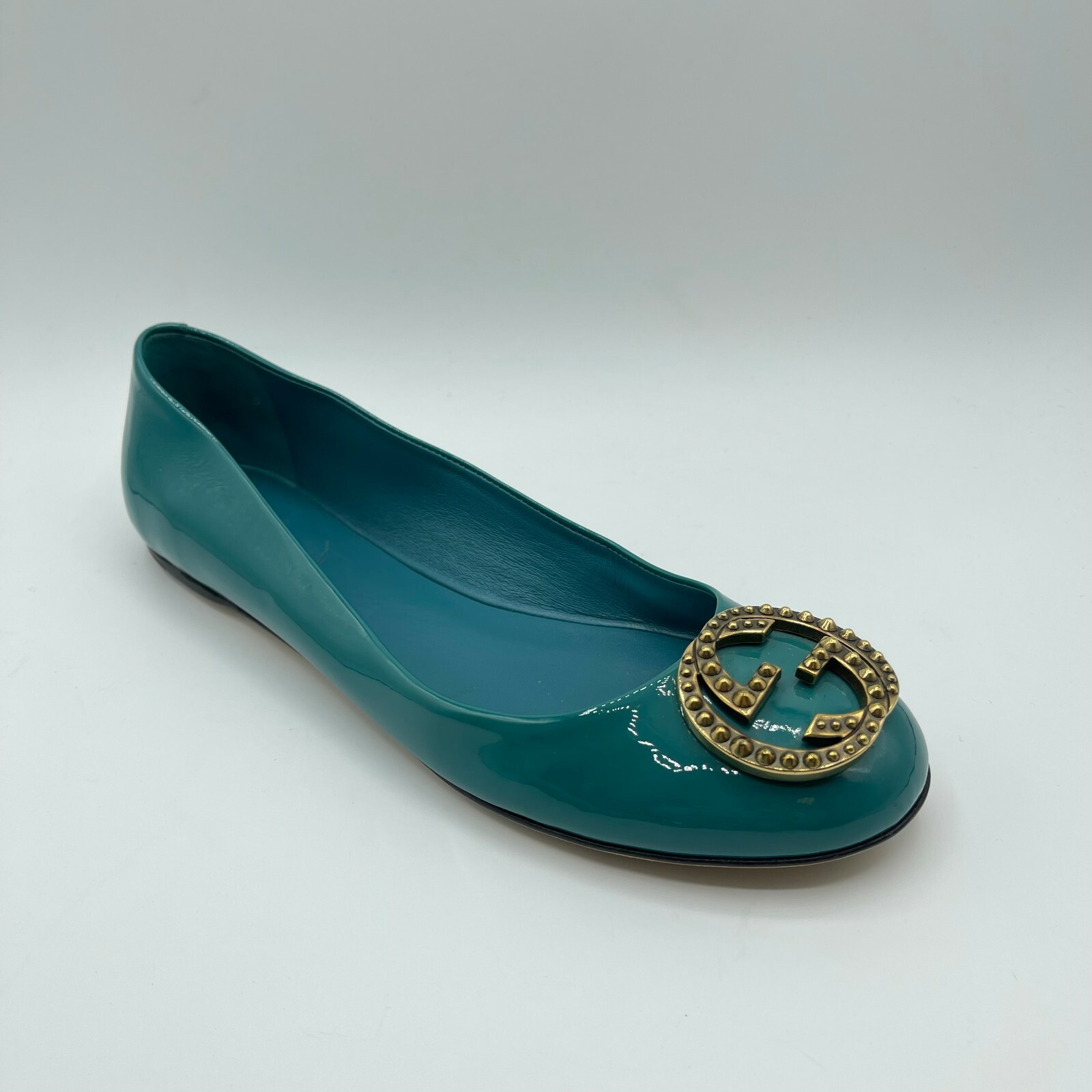 GUCCI マーモント　リボン付きフラットシューズ　サイズ37.5 GUCCI マーモント リボン付きフラットシューズ サイズ37.5