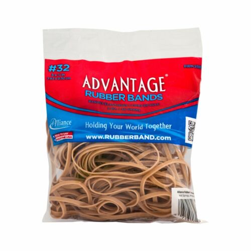 Advantage Rubber Bands Large Size #32 (3" x 1/8") Heavy Duty Made in USA