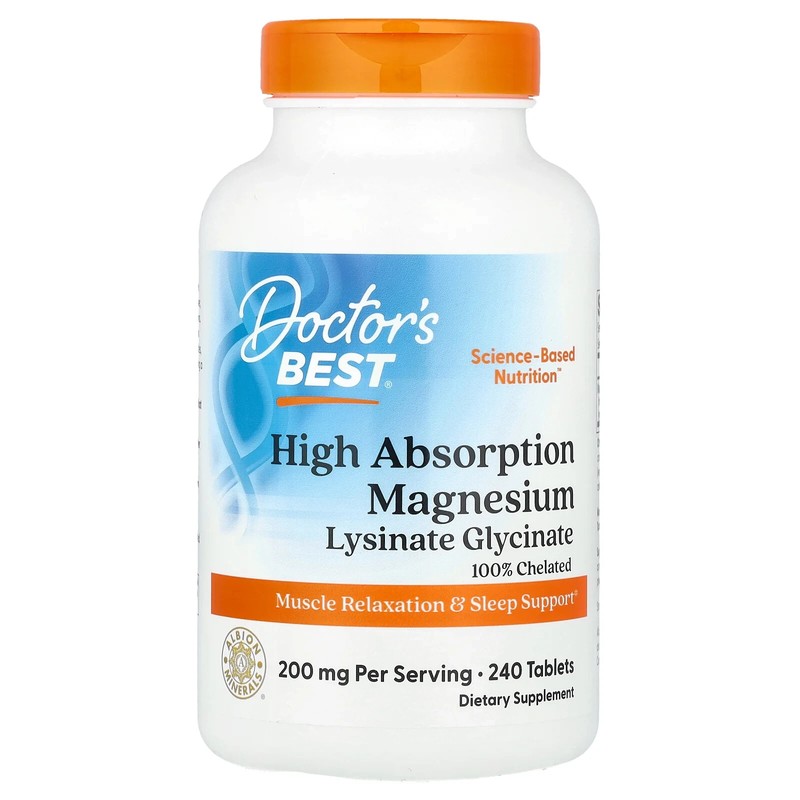 Doctor's Best High Absorption Magnesium 100% Chelated with Albion Minerals,