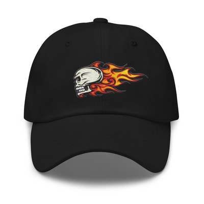 Skull Flame Baseball Cap Dad hat