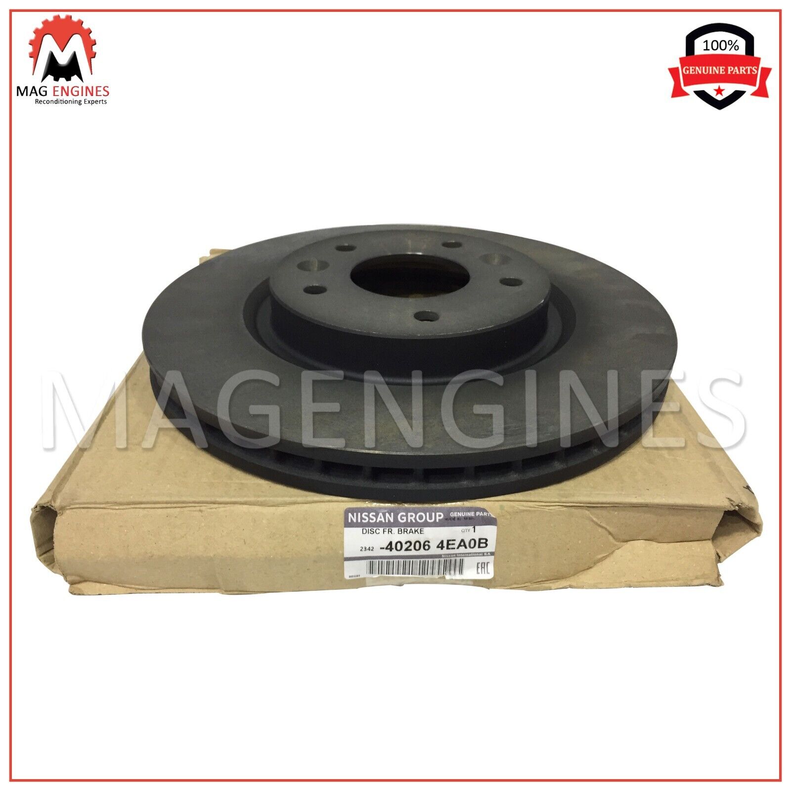 40206-4EA0B GENUINE OEM NISSAN ROTOR-DISC BRAKE, FRONT 40206-4EA0B GENUINE OEM NISSAN ROTOR-DISC BRAKE, FRONT