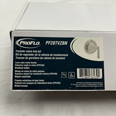 PROFLO PF28TV Bothwell Single Handle 5 Function Diverter Valve Trim - SILVER