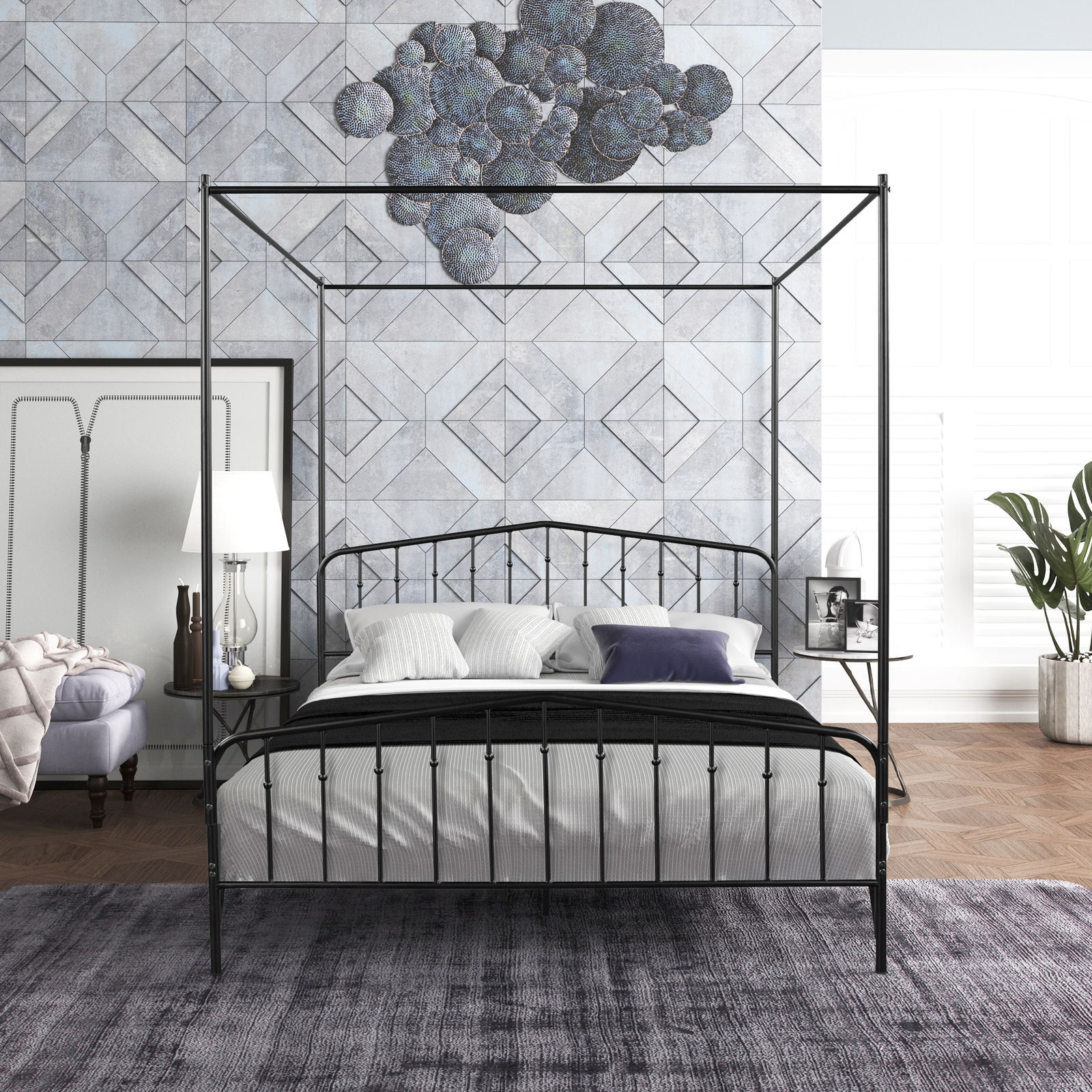 With Headboard & Footboard Us
