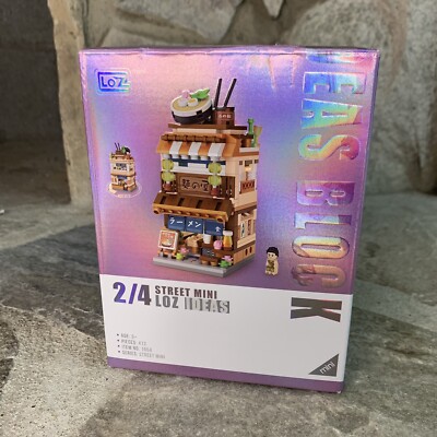 Street View Japanese Ramen shop LOZ Diamond Building Blocks iBlock Fun 1654