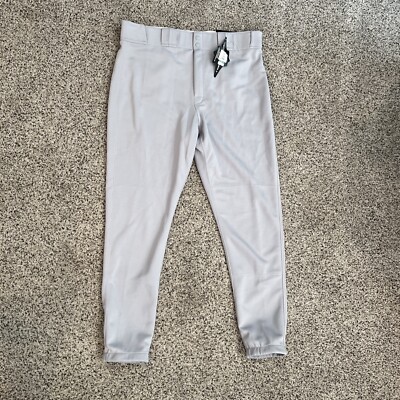 Easton Rival + Men's Adult XX-Large  Baseball Pants, Adult Pro Plus Gray New