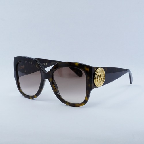 New GUCCI GG1407S 003 Dark Havana/Brown Gradient 54-19-140