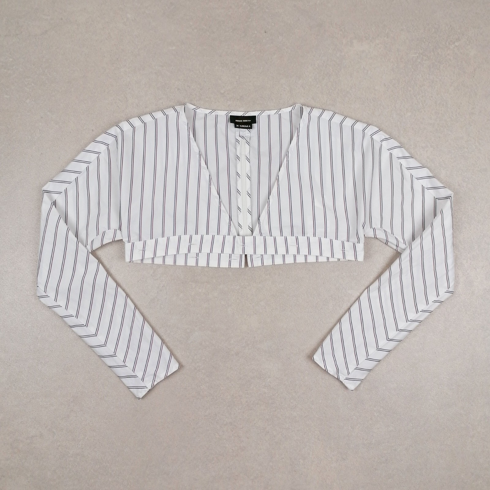 【mideal】stripe ribbon tops mideal】stripe ribbon tops GRAY（2.5